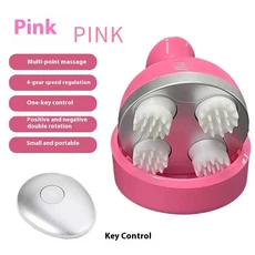 USB 충전식 전기 두피 마사지기 3D 반죽식 시아추 이완 애완동물용 긴장 포함, 01 USB, 01 A3-pink
