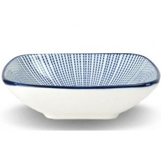 도자기 조리용 그릇 사각 찬기 반찬 용기 테이블웨어 12.4cm