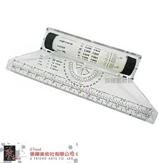克利斯 Rolling Ruler 滾輪平行尺, 1個, 20 cm(0352)
