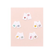 패션스타트 동물친구들의 나들이 끼움라벨 10개입, 멀티, 1개