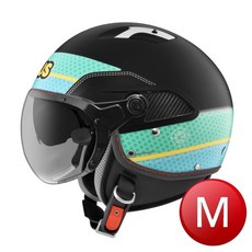 ZS-212 彩繪雙鏡片騎士帽 (黑藍 M), 1個