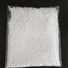 手工材料彩色泡沫球顆粒 婚禮裝飾材料保麗龍泡沫球禮盒填充物, 小號白色,1包, 1個