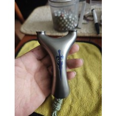 鈦合金 扣指 開口 單卡 烤藍 閃電紋 弓箭射擊輔助器, 如圖所示, 1個