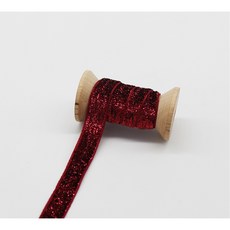 1/8 "3mm 1/4" 6mm 3/8 "9mm 벨벳 리본 DIY 선물 상자 공예 랩 장식을위한 탄성 단일 얼굴 패브릭 트림 없음, 9mm Glitter Wine