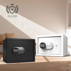 엘르시 터치식 가정용 소형 금고 ELS-30H 화이트 166573, 엘르시 ELS-30H 블랙