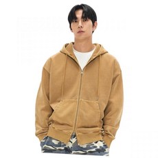 브랜드정품 소버먼트 SOVERMENT 980G 피그먼트 컷 후디 집업-카멜- 235886