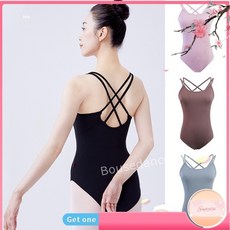 【可開票】-女子專業芭蕾舞緊身衣 成人雙吊帶背網格芭蕾舞連身衣 女子體操緊身衣 芭蕾舞女演員緊身衣