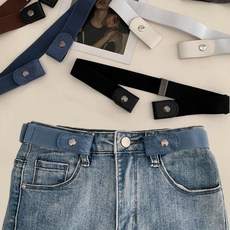 탄성벨트 요대 고무줄벨트 무압박 프리벨트 버클없는, 블랙