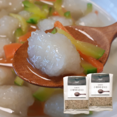 생감자로 만든 강원도 감자 옹심이 (들깨가루 포함), 2개, 1kg