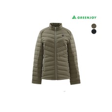 그린조이 여성 솔리드 차이나 사선 패딩 점퍼