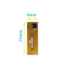 메탈 미니 RFID 스티커 NFC 태그 마이크로 칩 FPC NFC213 13 56 MHz 10, 1) 카키, 카키