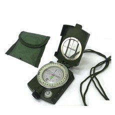 DIBOTE 多功能金屬指北針 附掛繩 夜光 十字瞄準線 斜率表, 1個