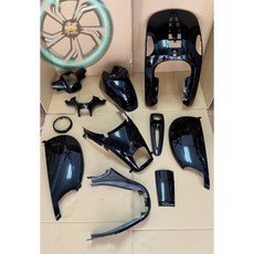 車殼 Many 110/100 車殼 烤漆部份 黑.白.紅.藍.消光黑.消光灰.消光紅.EG部品, 1個, 11件車殼(EG),黑.