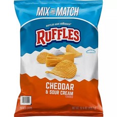 [미국직구] Ruffles 체다사워크림 감자칩 429g 대용량 스낵