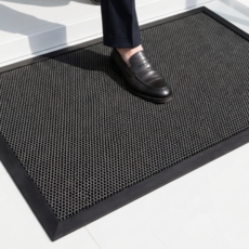 소서리스튜디오 미끄럼방지 현관매트 코일매트 대형사이즈 업소용 매장용 가정용, 그레이, 1개
