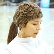 라해뮤 따뜻한 니트 터번 겨울 헤어밴드