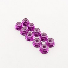 0pcs M3/M4 알루미늄 RC 삽입 휠에 0 Scx 합금 너트 나일론 플랜지 자동차, 0pcs rple M4