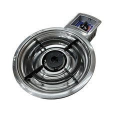 화로스타 1구 가스 로스타 HR-507G 업소용 매립형 테이블렌지, 검정+회색(스텐), 1개, LPG