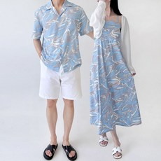 여자 롱 비치 원피스 커플룩 시밀러룩 비치+지알트레이딩Shop