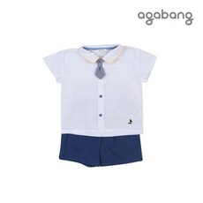 아가방 엘포레셔츠상하 타이 BLUE 01Q32301342