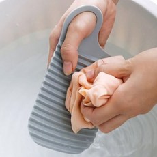 양말 속옷 세탁용품 핸디 미니 빨래판 속옷빨래 수건빨래 손세탁판 손빨래, 1개, 그레이