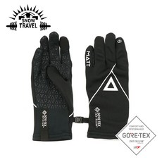 SNOW TRAVEL 四面彈GORE-TEX防風超薄手套 透氣 登山 健行 旅遊 騎車 可觸控, 黑