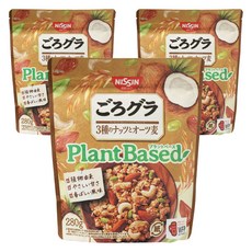 NISSIN 日清 Plant Based 3種堅果燕麥片, 3包, 280g
