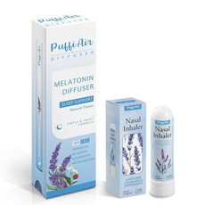 아마존평점4.5+ 미국출고 137902 PUFFIAIR 허브 디퓨저 펜 600가지 용도 및 비강 스틱 (라벤더 + 비강)