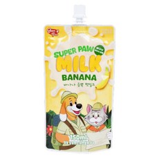 Super Paw 牛奶香蕉, 1個, 150ml, 香蕉牛乳