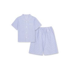 TOPTEN 탑텐 KIDS 남여공용) 시어서커 스트라이프 5부 파자마 셋업_MKF5UI3012 MKF5UI3012 415669