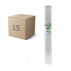 WSD濰思德淨水 20吋小胖CTO椰殼活性碳濾心, 15個, 一箱