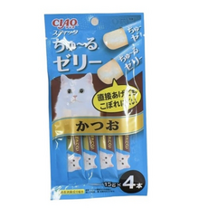 이나바 차오 츄르 고양이 간식, 가다랑어맛, 15g, 6개