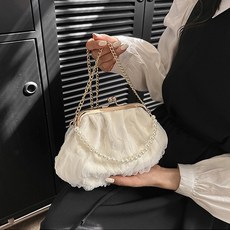 글램디브 유포시 레이스 조개 크로스백 A2050