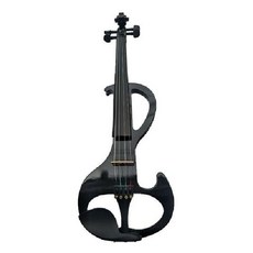 투명바이올린 연습용 투명 전자 바이올린 초보자용 무대 연주용 사일런트 블루투스 겸용, 블랙(B형)