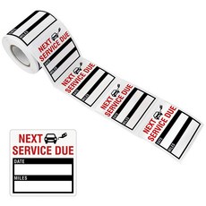 오일 교체 접착 레이블 "다음 서비스"쉬운 오일 교환 스티커 제거, 1개