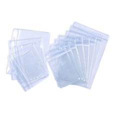 PVC 단체행사 명찰 케이스 1p 투명 소프트 출입증커버, 세로S