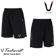 테크니스트 반바지 배드민턴 바지 여성 3부 남성 4부 팬츠 블랙 TNP6460BK