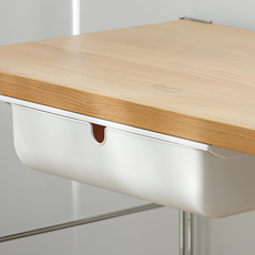 톤스톤 무타공 책상 언더 서랍 부착식 히든서랍, 화이트