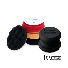 잇츠윈 스피드 핸드 그립 어플리케이터 리필 패드 왁스용, 블랙엠보싱 타이어, 1개