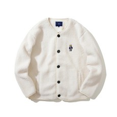 예일 YALE 엠브로이더리 댄 카라리스 보아 플리스 자켓아이보리 199252