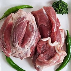 국내산 돼지 고기 한돈 뒷다리 사태 500g 찌게 수육 제육볶음 두께선택, 찌개크기절단, 1개