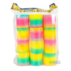 12入彩虹彈簧圈 兒童玩具, 1個, 圖5款