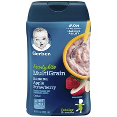 Gerber 嘉寶 寶寶副食品穀物粉, 綜合穀物水果口味(香蕉/蘋果/草莓), 227g, 1罐