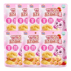 캐치티니핑 한입 딸기 크리스피롤, 7개, 40g, 딸기향