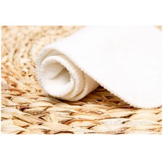 長方形生態棉可水洗寶寶戒尿片 透氣吸水巾吸尿巾雙層尿片尿墊 超柔純棉奈米毛巾料, 生態棉44x17cm, 1個