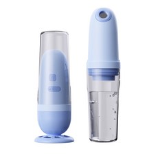 충전식 휴대용비데 외출 여행용 비상용 자동 핸디형 비데 엉덩이세척기, 고객직접설치, 블루
