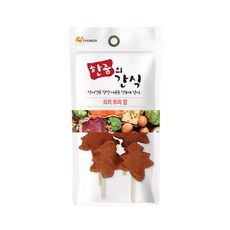한줌의간식 오리 트리껌 40g 30개 강아지 육포간식 산책용 소포장 대용량
