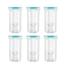 뚜껑이 있는 페인트 보관 컵 녹슬지 않는 페인트 보관 컵 페인트 보관 용기, 6pcs