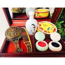 孟之坊婚禮精品舘 拜媽祖/七娘媽/臨水夫人胭脂水粉套組 - 祭祀祈福保平安, 1個, 內容物,1