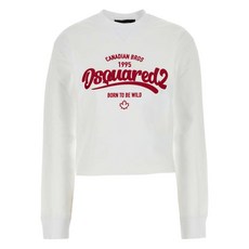 디스퀘어드2 로고 코튼 스웨트셔츠